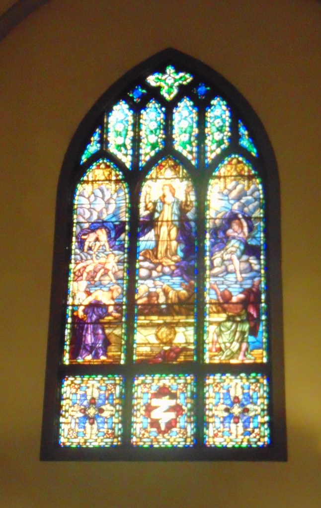 Stained glass window, Assumption Church, Bellingham, WA