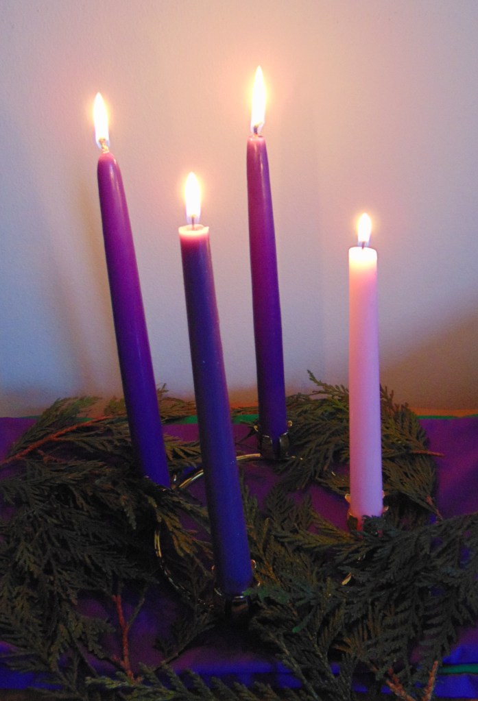 A home Advent wreath