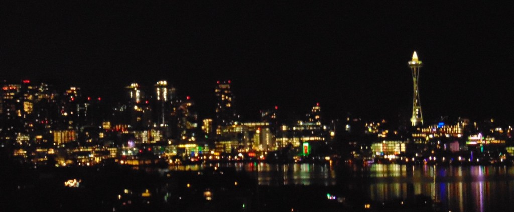 Photo of Seattle at night